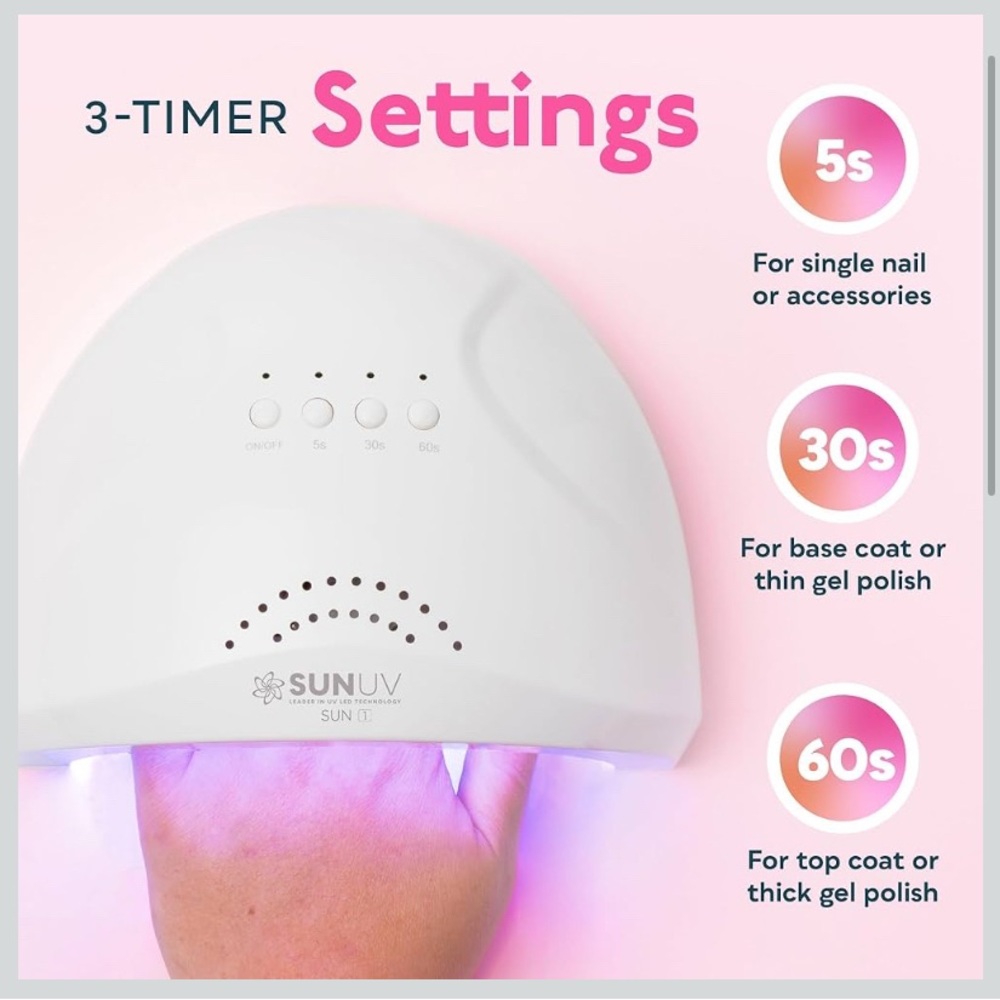SUNUV White UV Nail Lamp - Picture 2 of 2
